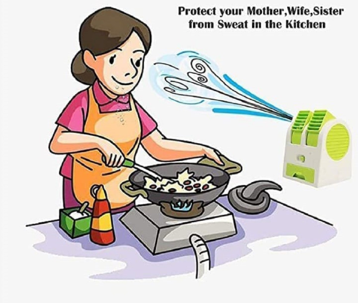 Mini Portable USB Cooler Fan Cooling @ Just Rs.599/- | Dual Outlet Bladeless Design | USB & Battery Powered - Image 10