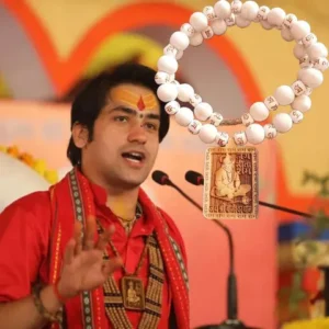 Bageshwar Dham Tulsi Mala (100% Original Tulsi Beads) with Hanuman Locket