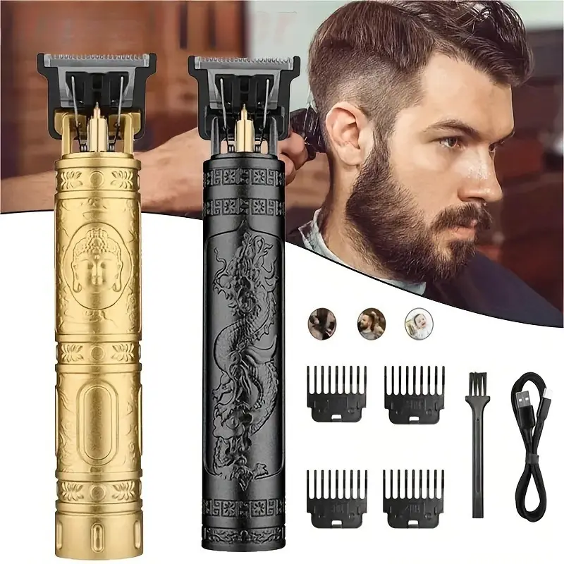 Unisex Designer Super Strong Adjustable Blade & Close Cut Hair Trimming Machine With Golden Watch @ Just Rs.599/- - Image 7