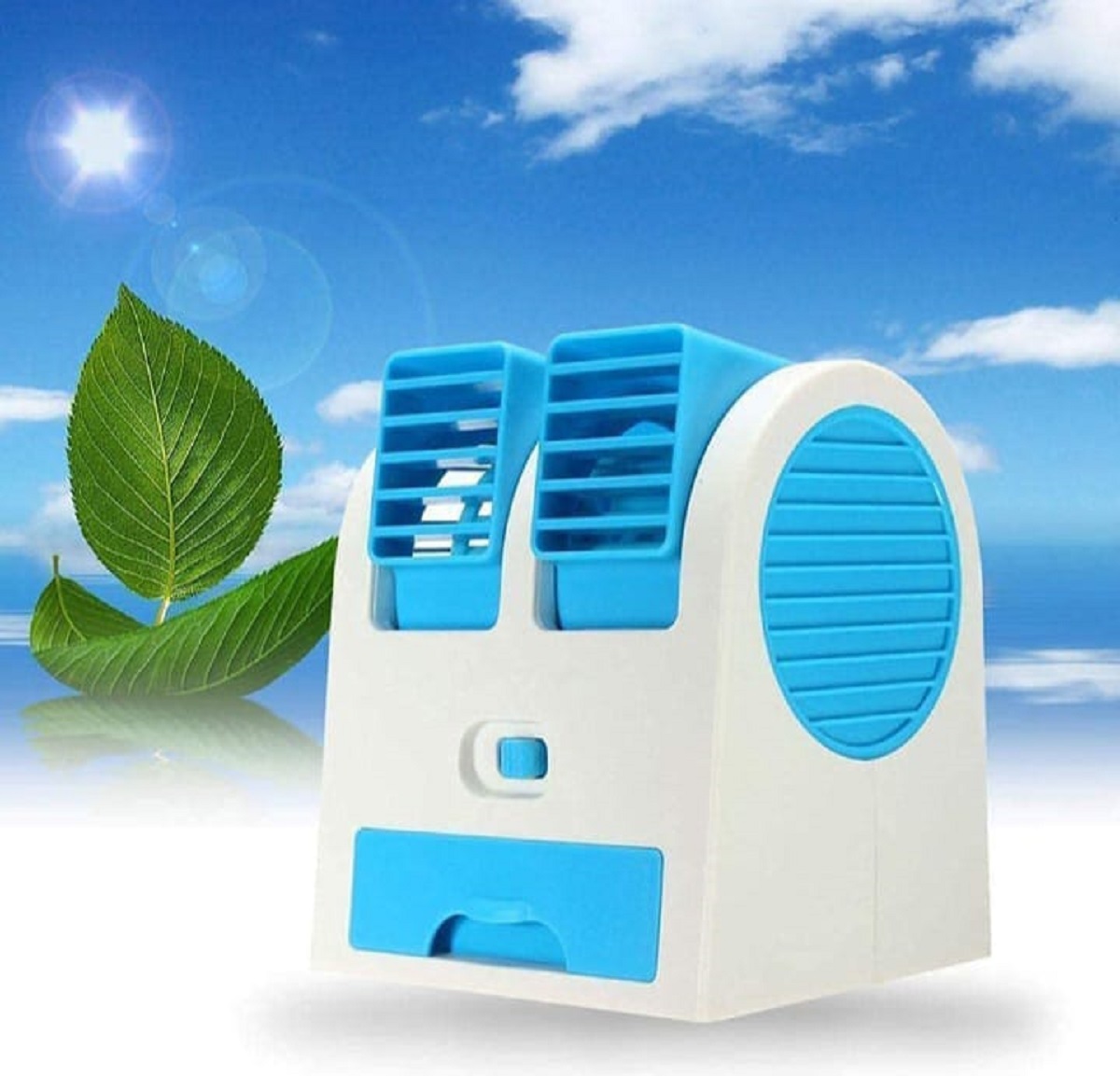 Mini Portable USB Cooler Fan Cooling @ Just Rs.599/- | Dual Outlet Bladeless Design | USB & Battery Powered - Image 11