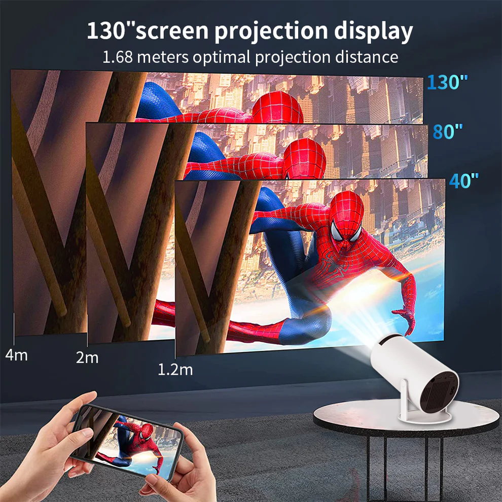 Portable HD Android TV Projector - Replace your 55 Inch TV 🎦 ⭐⭐⭐⭐⭐ - Image 4