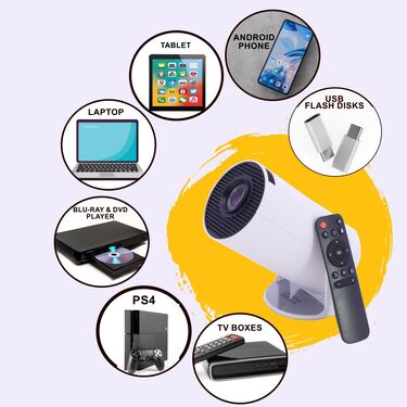 Portable HD Android TV Projector - Replace your 55 Inch TV 🎦 ⭐⭐⭐⭐⭐ - Image 2