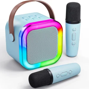 🔊 Colorful Bluetooth Karaoke Speaker With 2 Wireless Mic  🎤🎙⭐⭐⭐⭐⭐