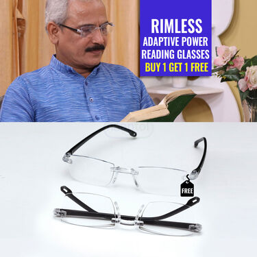 Rimless Adaptive Power Reading Glasses - B1G1