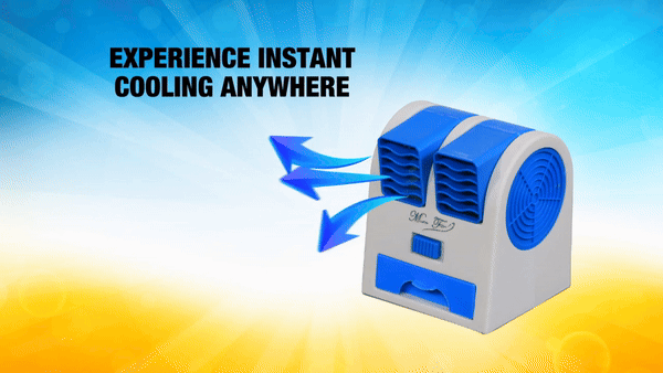 Mini Portable USB Cooler Fan Cooling @ Just Rs.599/- | Dual Outlet Bladeless Design | USB & Battery Powered - Image 7