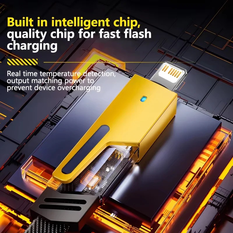 ⚡ 4-in-1 Super Fast Charging Cable Multi-Device Charger For iPhone & Android ⭐⭐⭐⭐⭐ - Image 6