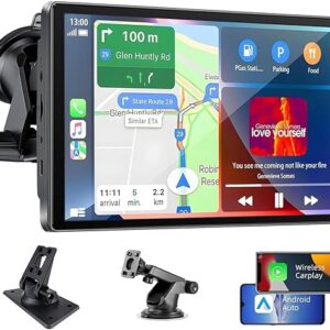 🚙 7 Inch HD 1280P Car Wireless Android Stereo |Wireless Apple Car Play | Gorilla Glass IPS Display Flashing 4GB RAM 32GB