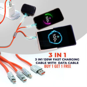 ⚡📳 3-in-1 Fast Charging Cable - BUY 1 GET 1 FREE Cable ⭐⭐⭐⭐⭐