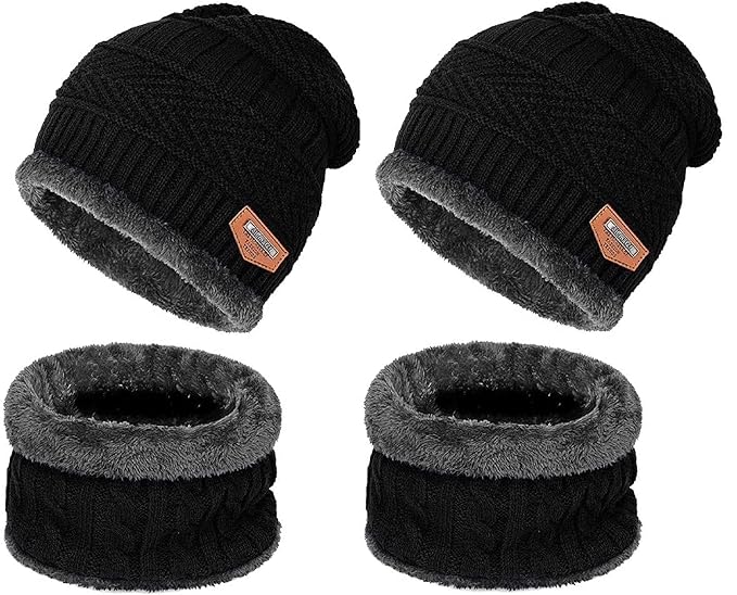 BUY1GET1 - Winter Woolen Cap & Muffler 🧢 ⭐⭐⭐⭐⭐