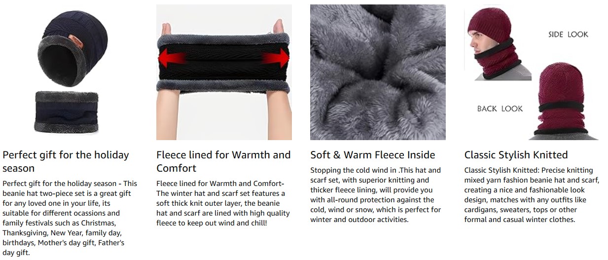 BUY1GET1 - Winter Woolen Cap & Muffler 🧢 ⭐⭐⭐⭐⭐ - Image 12
